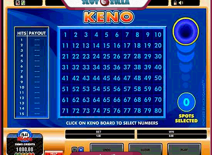 Keno Play in Demo Mode – Free